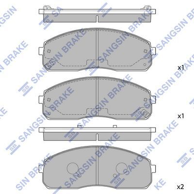 HiQ Front Brake Pads Set SP1175