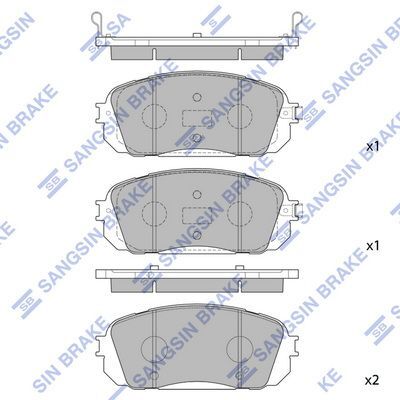 HiQ Front Brake Pads Set SP1191