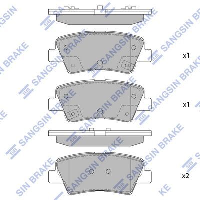 HiQ Rear Brake Pads Set SP1407