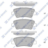 HiQ Rear Brake Pads Set SP1407