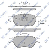 HiQ Front Brake Pads Set SP1414
