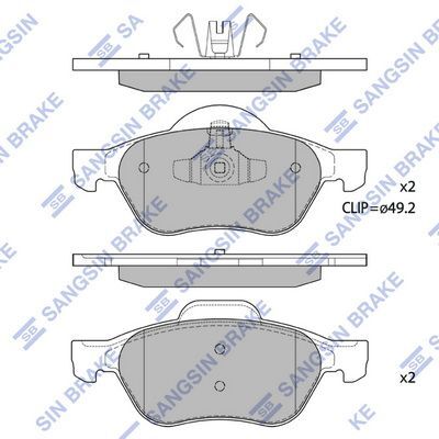 HiQ Front Brake Pads Set SP1414