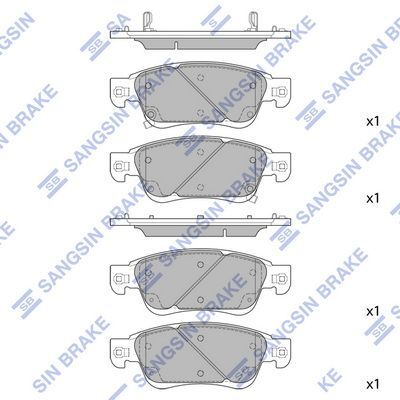 HiQ Front Brake Pads Set SP1478