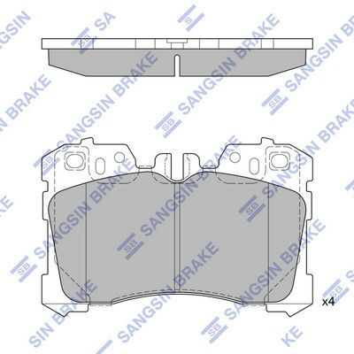 HiQ Front Brake Pads Set SP1496