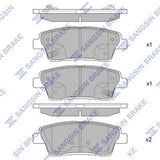 HiQ Rear Brake Pads Set SP1546