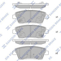 HiQ Rear Brake Pads Set SP1546