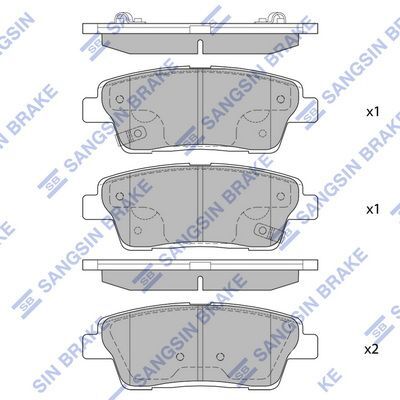 HiQ Rear Brake Pads Set SP1546