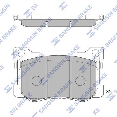 HiQ Front Brake Pads Set SP1547