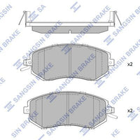 HiQ Front Brake Pads Set SP1553