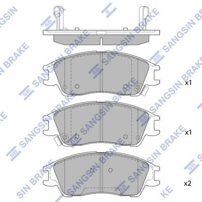 HiQ Front Brake Pads Set SP1670