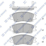 HiQ Front Brake Pads Set SP1670