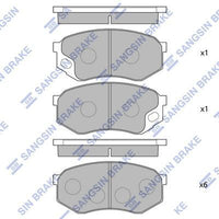 HiQ Front Brake Pads Set SP1677