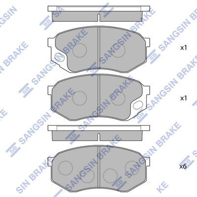 HiQ Front Brake Pads Set SP1677