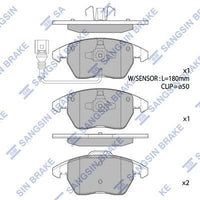 HiQ Front Brake Pads Set SP1692