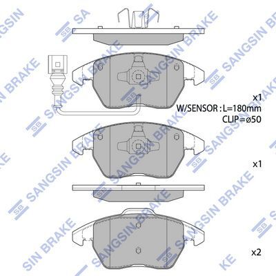 HiQ Front Brake Pads Set SP1692