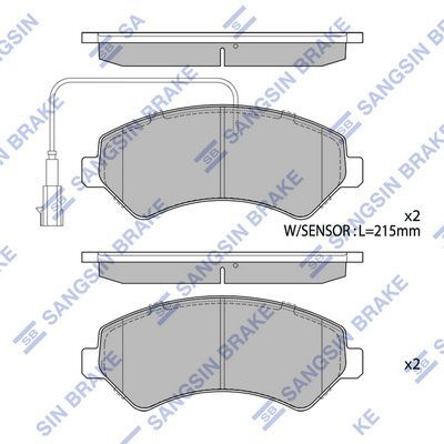 HiQ Front Brake Pads Set SP1716