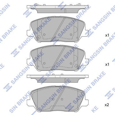 HiQ Front Brake Pads Set SP1720