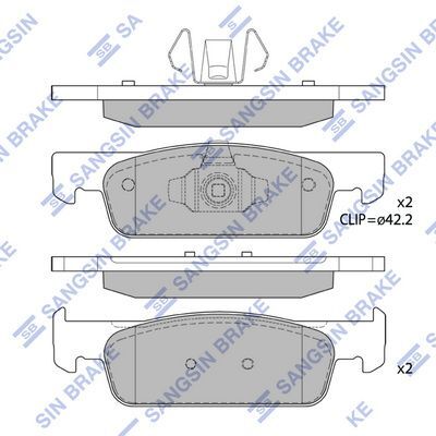 HiQ Front Brake Pads Set SP1787