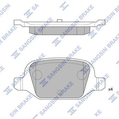 HiQ Rear Brake Pads Set SP1823