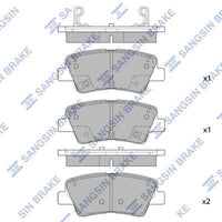 HiQ Rear Brake Pads Set SP1846