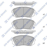 HiQ Front Brake Pads Set SP1848