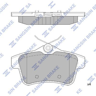 HiQ Rear Brake Pads Set SP1881