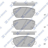 HiQ Front Brake Pads Set SP1906
