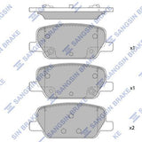 HiQ Rear Brake Pads Set SP1915
