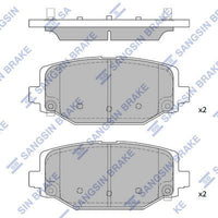 HiQ Rear Brake Pads Set SP1950