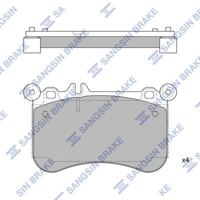 HiQ Front Brake Pads Set SP1954