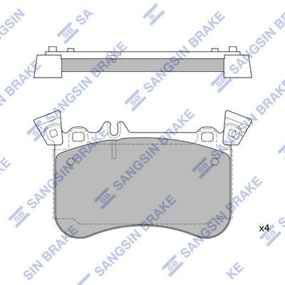 HiQ Front Brake Pads Set SP1954A