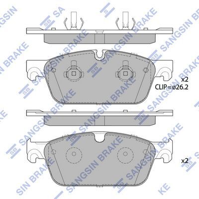 HiQ Front Brake Pads Set SP1956