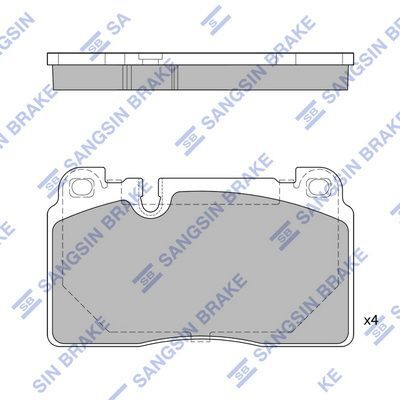 HiQ Front Brake Pads Set SP1960
