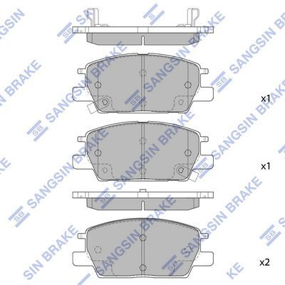 HiQ Front Brake Pads Set SP1981