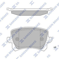 HiQ Rear Brake Pads Set SP2263