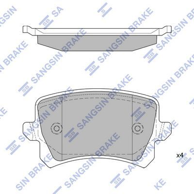 HiQ Rear Brake Pads Set SP2263