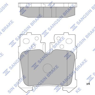 HiQ Rear Brake Pads Set SP2301