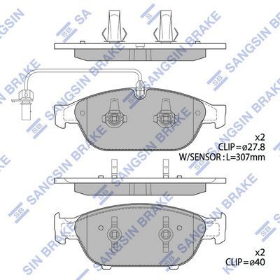 HiQ Front Brake Pads Set SP2316