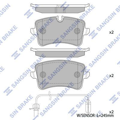HiQ Rear Brake Pads Set SP2317