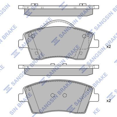 HiQ Front Brake Pads Set SP2588