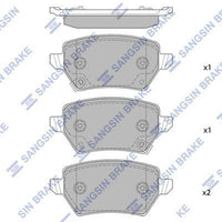 HiQ Rear Brake Pads Set SP2615