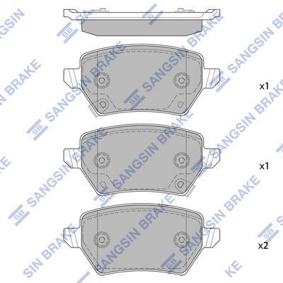 HiQ Rear Brake Pads Set SP2615