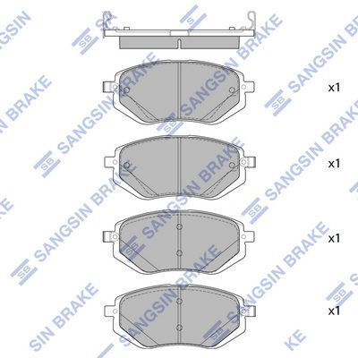 HiQ Front Brake Pads Set SP2761