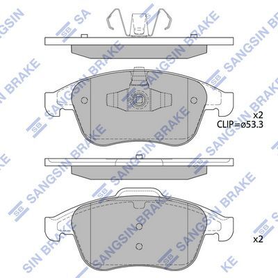 HiQ Front Brake Pads Set SP4055