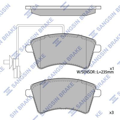 HiQ Front Brake Pads Set SP4059A