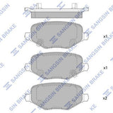 HiQ Rear Brake Pads Set SP4079