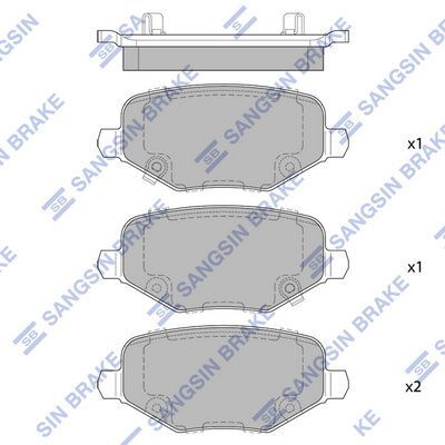 HiQ Rear Brake Pads Set SP4079