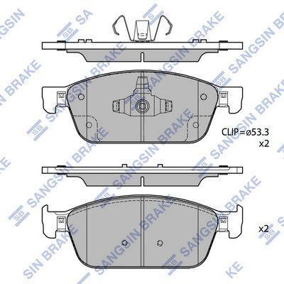 HiQ Front Brake Pads Set SP4124