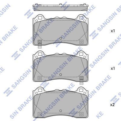HiQ Front Brake Pads Set SP4152