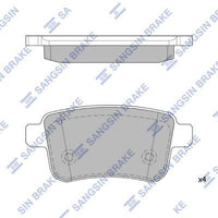 HiQ Rear Brake Pads Set SP4158